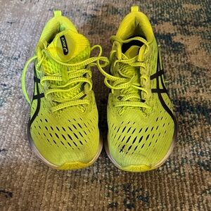ASICS Kids Sneakers - Neon Green and Black